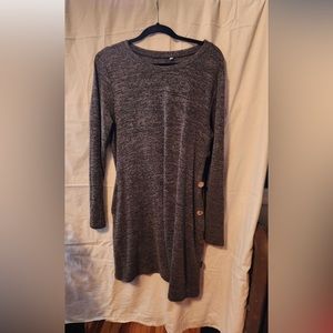 Amazon long sweater dress with buttons